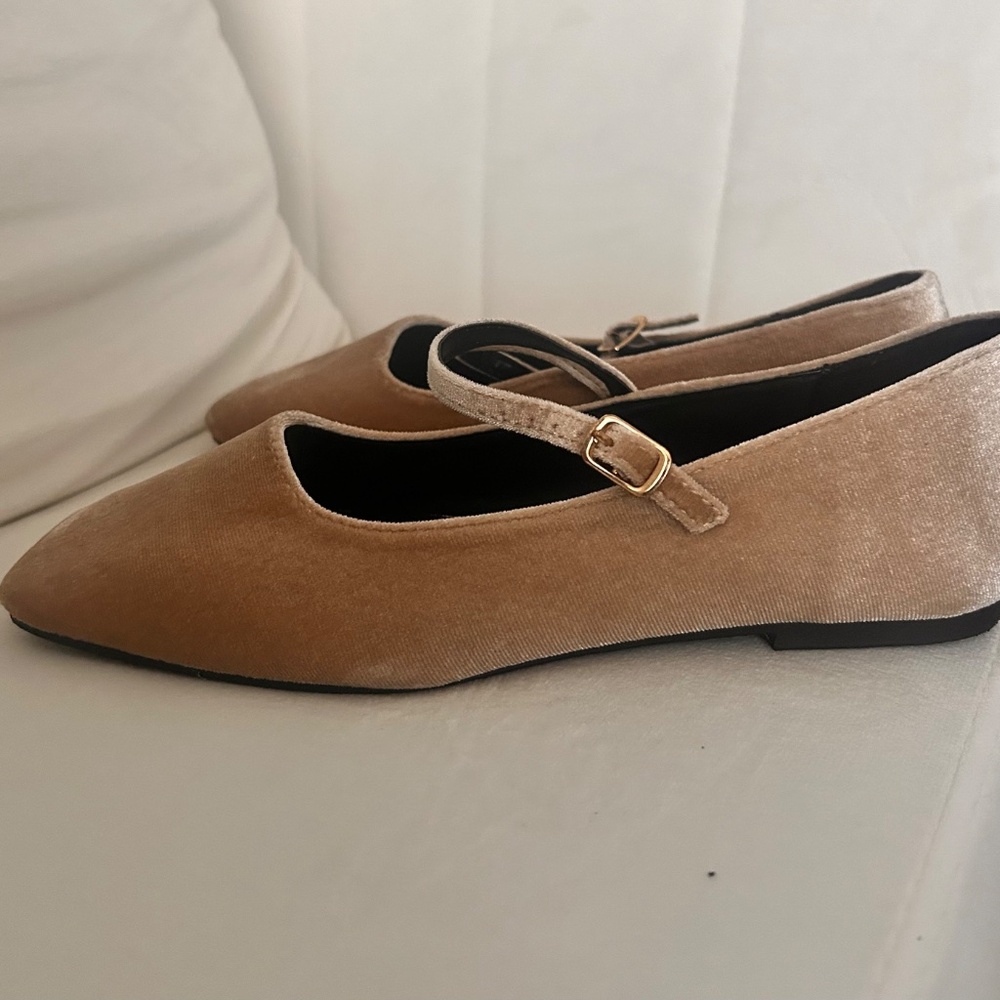 Velvet Ballet Flats - Picture 4 of 5